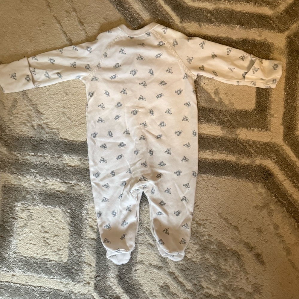 Ralph Lauren White Footies One Piece